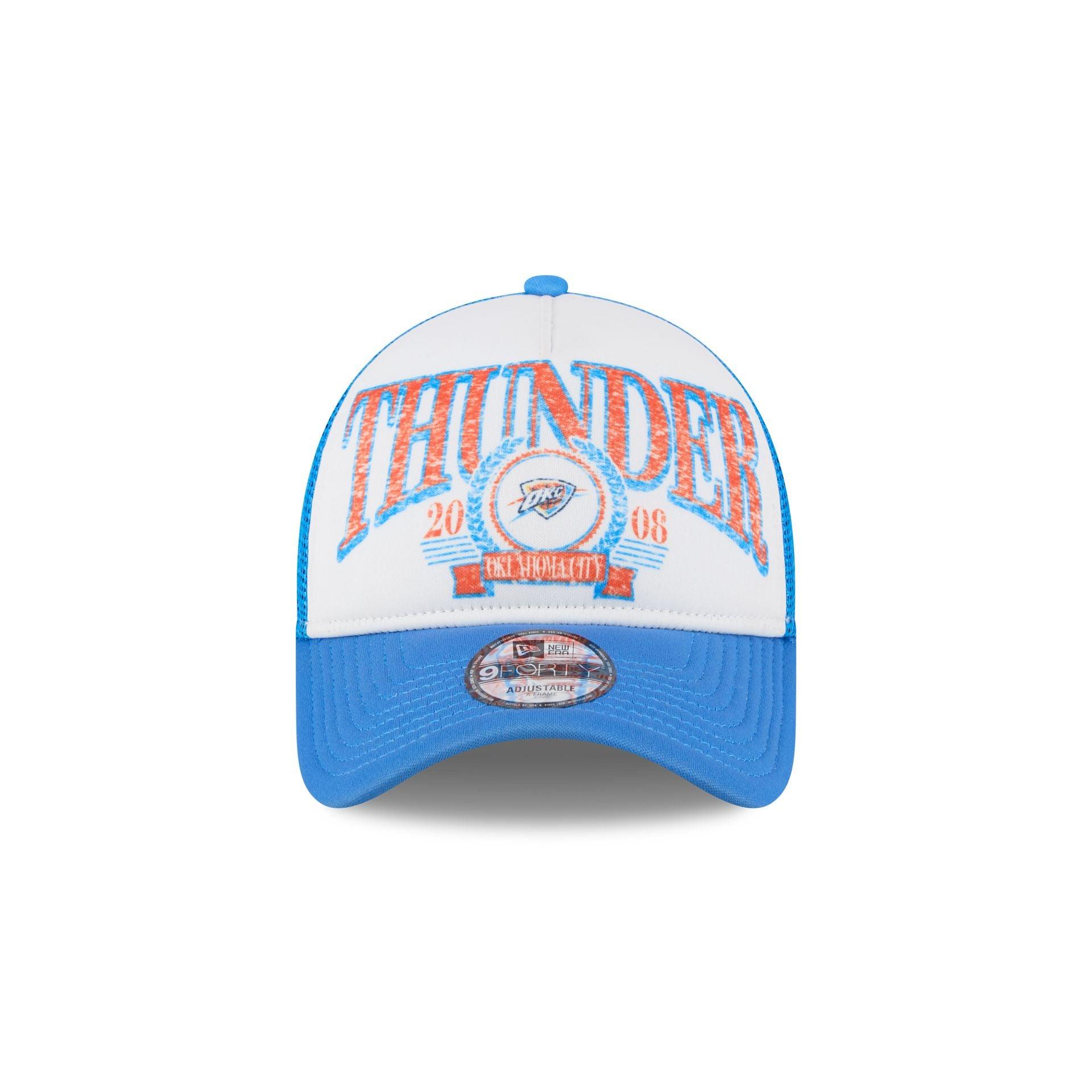 Oklahoma City Thunder Distressed 9FORTY A-Frame Trucker Hat Male Product Image