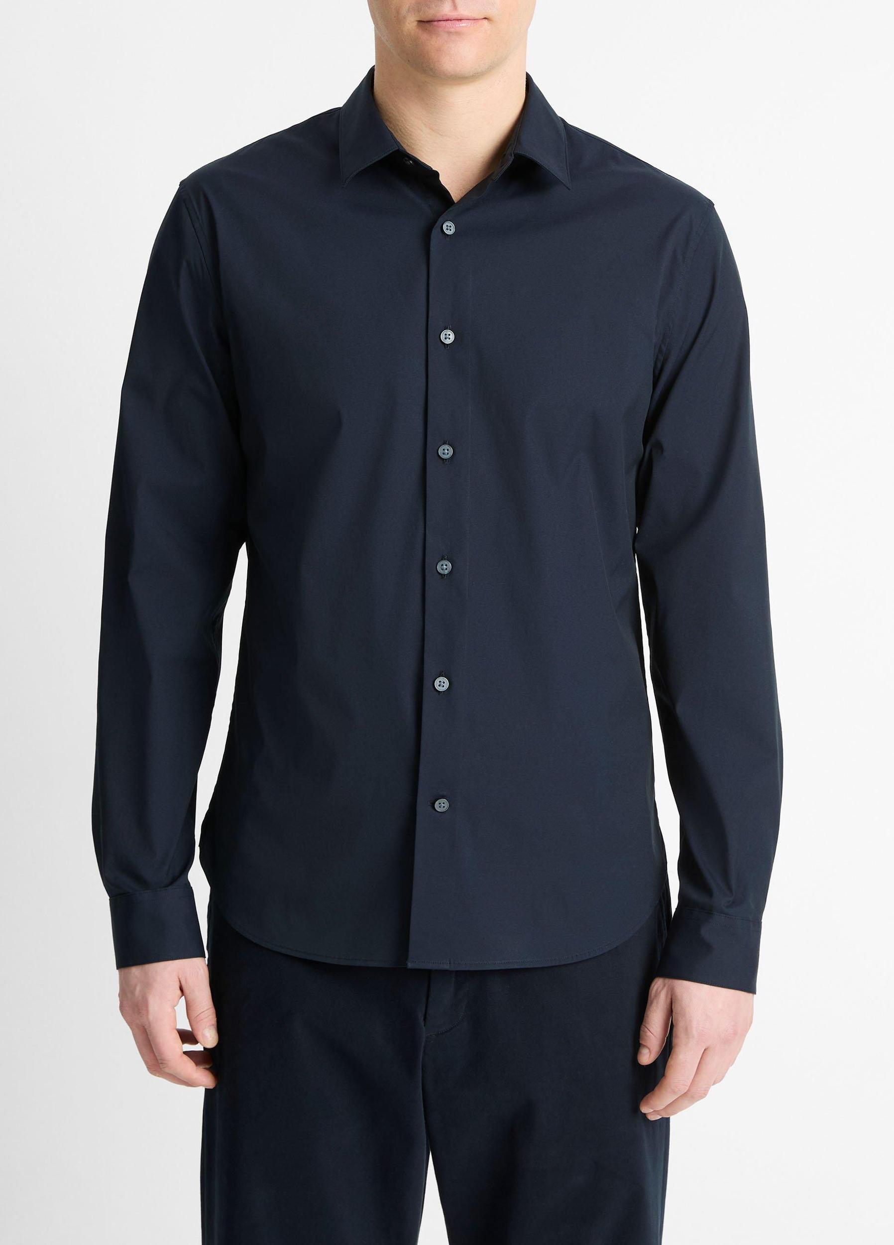 Stretch-Cotton Poplin Shirt Product Image