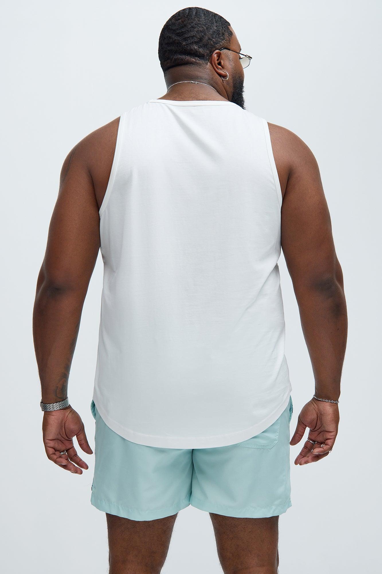 Essential Scallop Tank Top - White Product Image