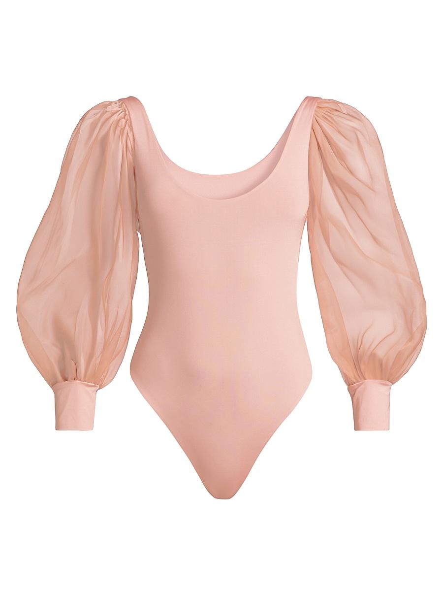 Womens Jillianne Semi-Sheer-Bodysuit Product Image