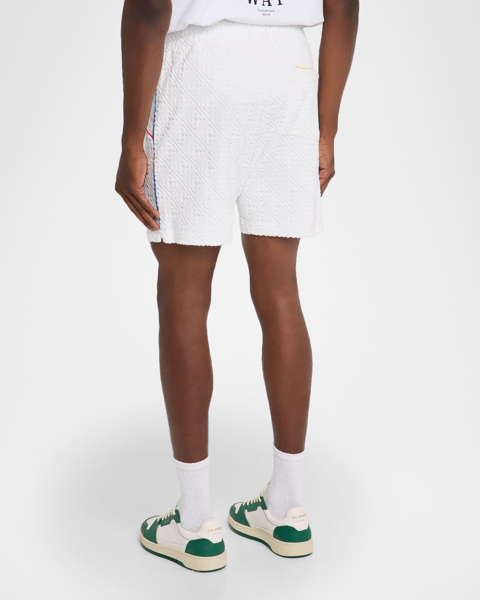 Men's Towelling Monogram Drawstring Shorts Product Image
