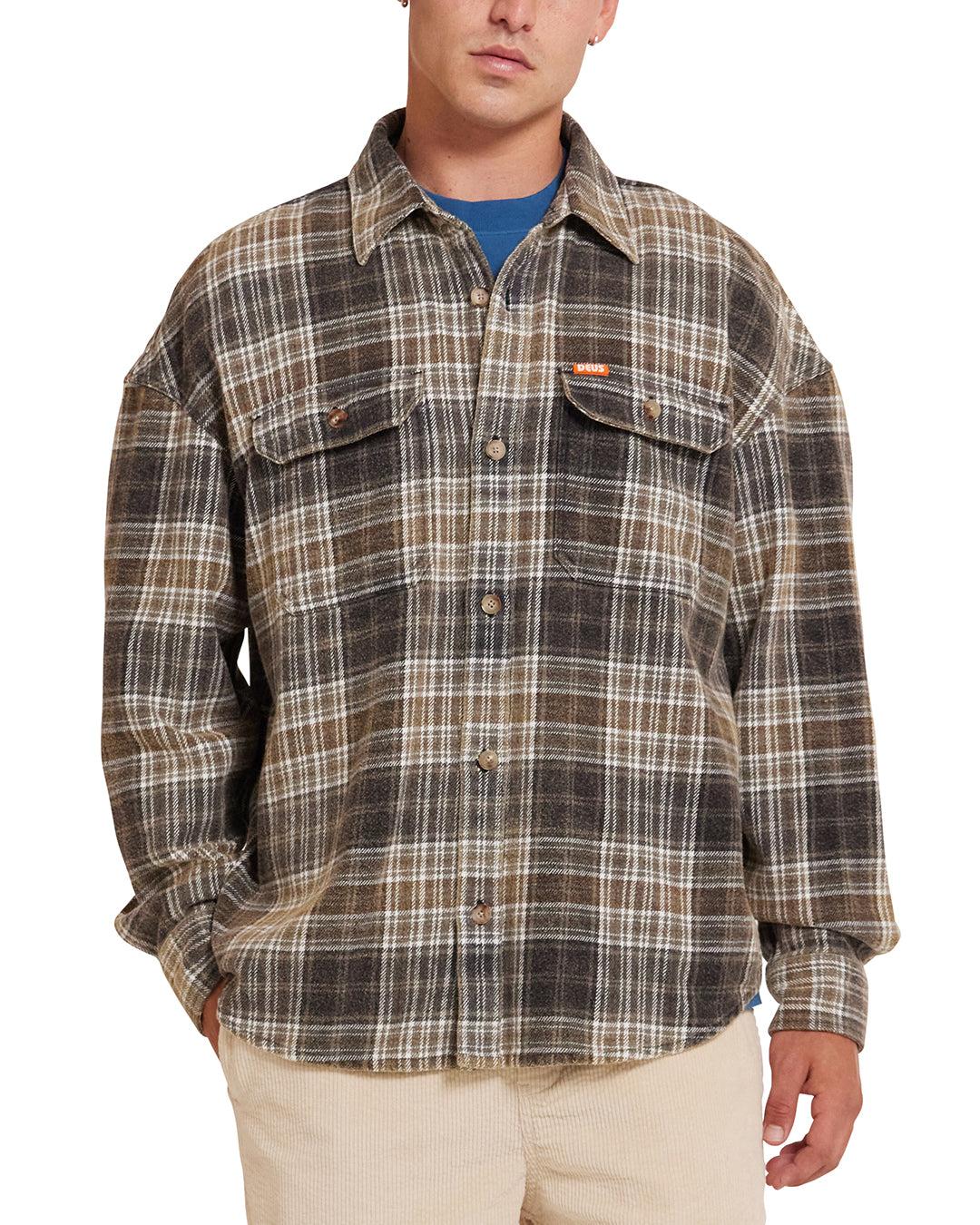 Vacay Check Shirt - Grey Check Product Image