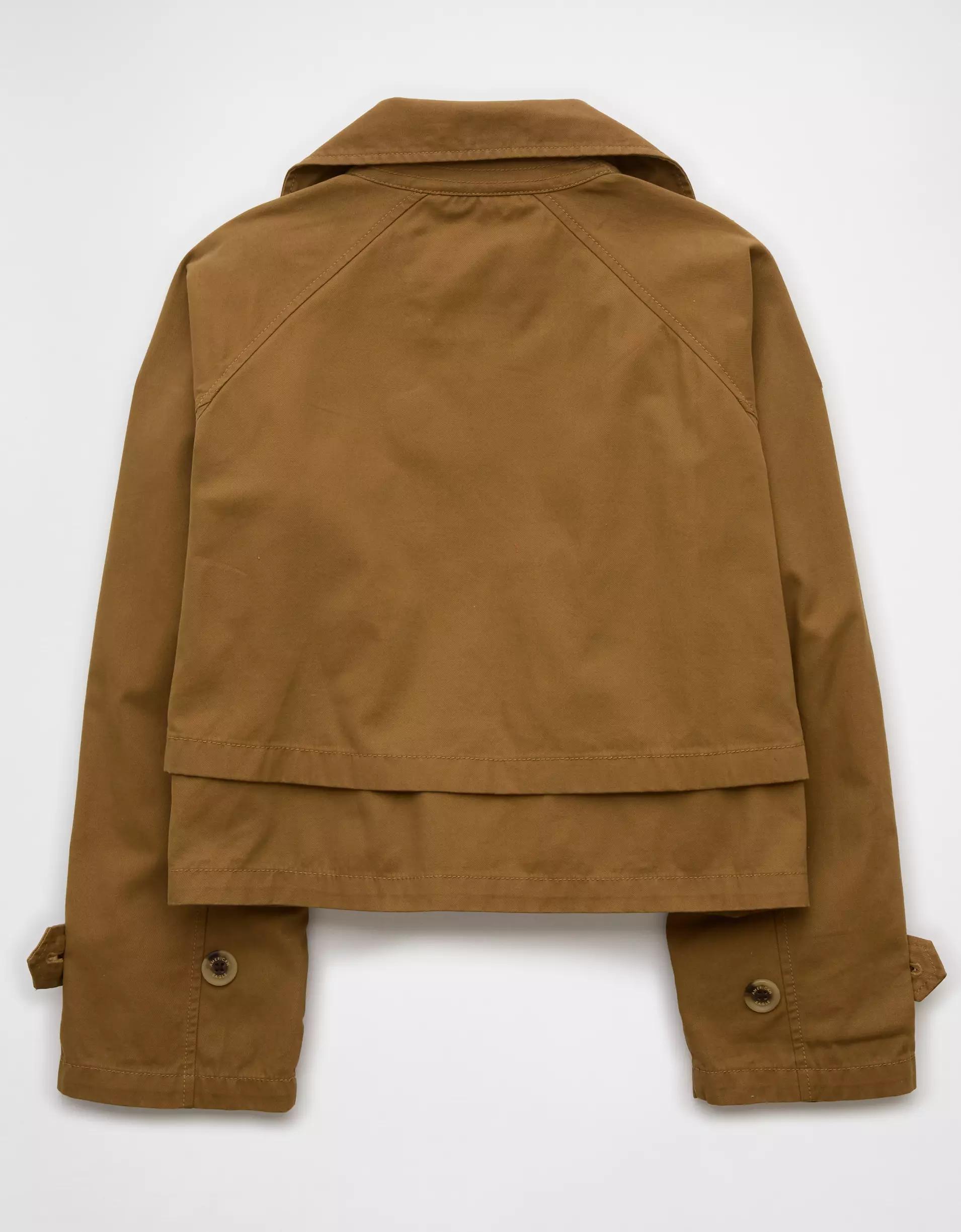 AE Cropped Trench Coat Product Image