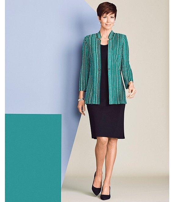 Ming Wang Sleeveless Scoop Neck Side Slit Tank Bodycon Dress Product Image