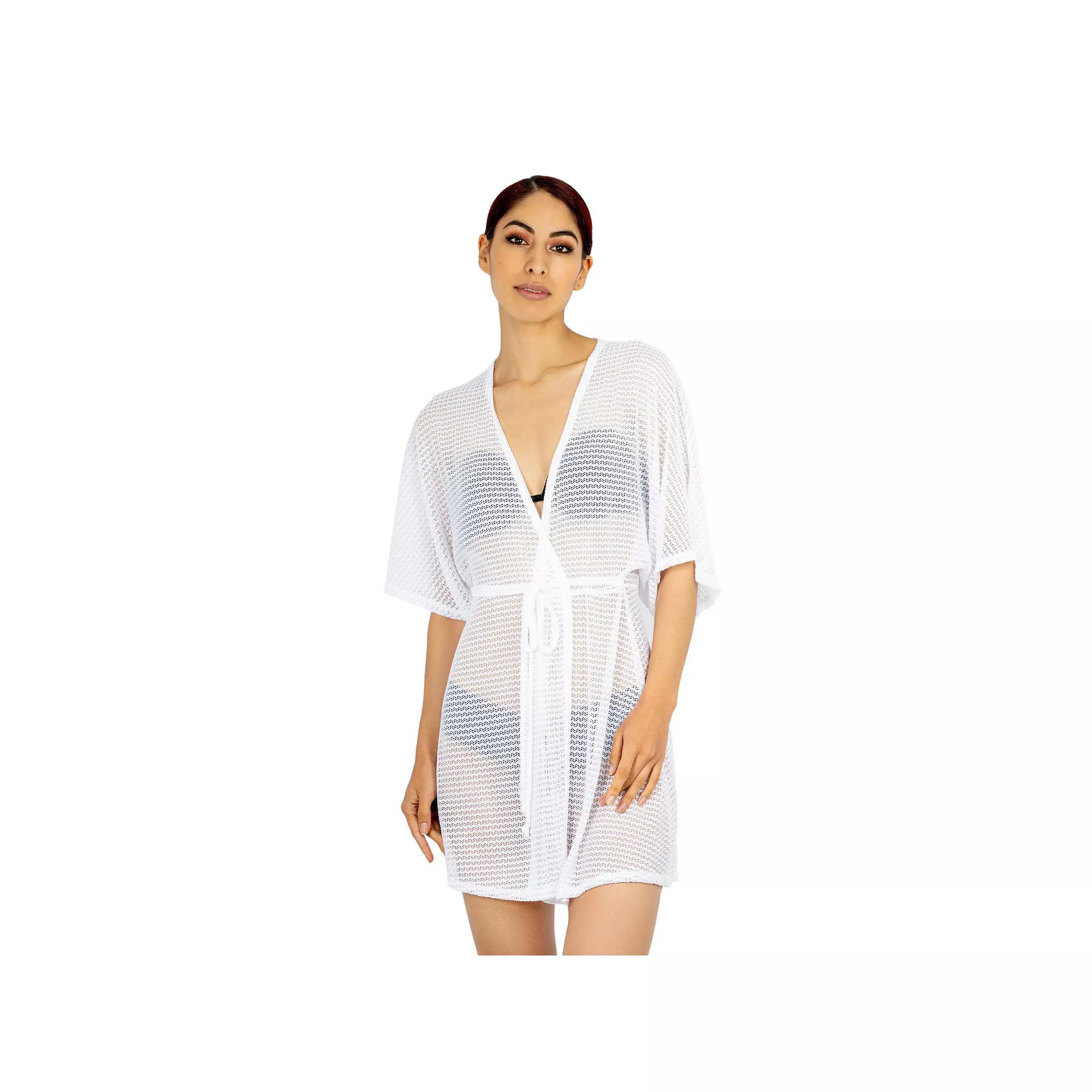 Women's Jordan Taylor Sheer Swim Cover-Up Kimono,  Product Image