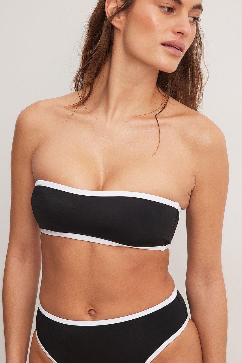 Contrast Detail Padded Bikini Top Product Image