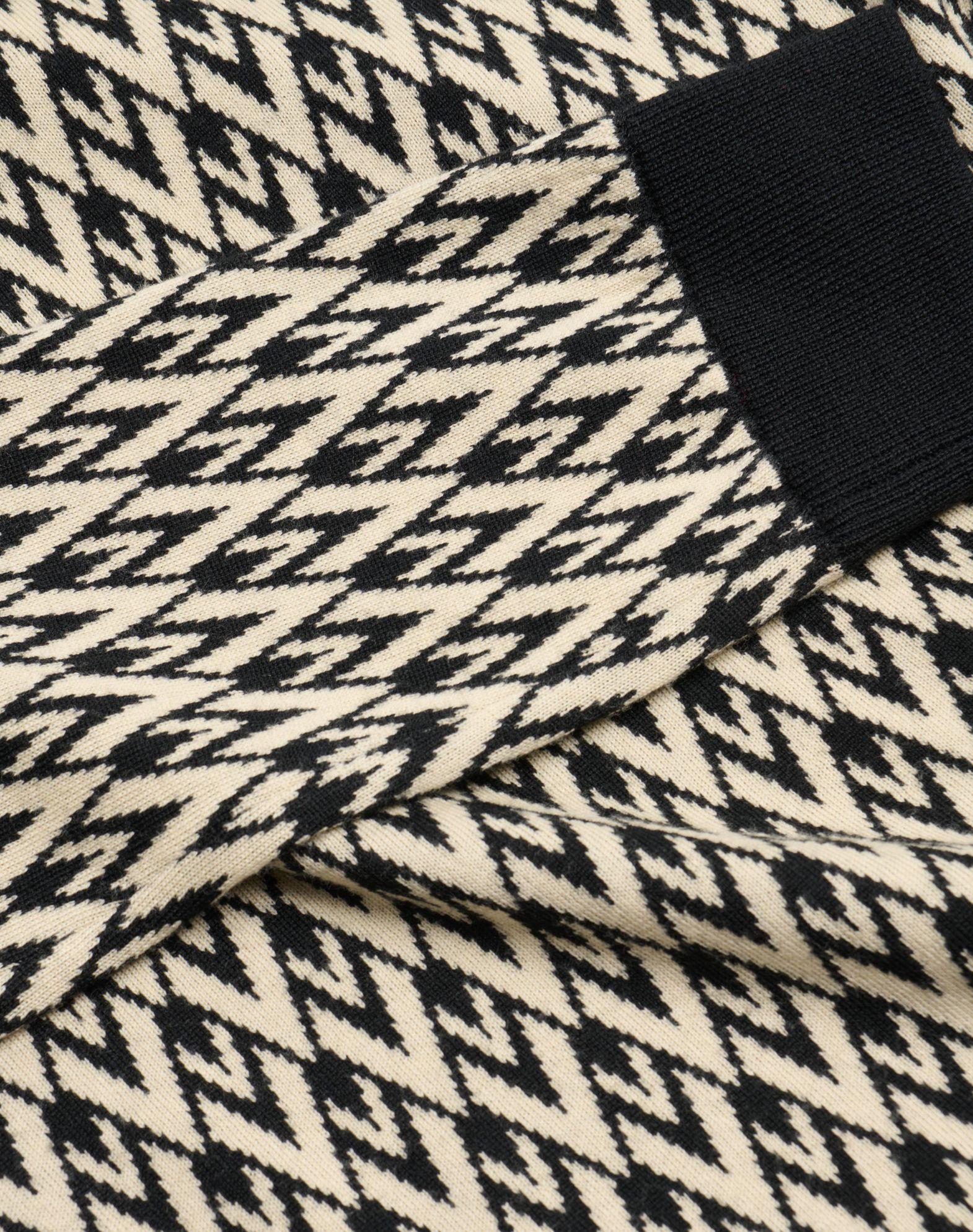 Crewneck Wool Sweater With Toute La V Jacquard Pattern Product Image