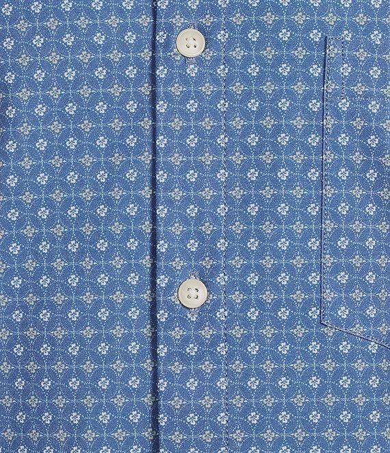 Rowm Rec + Relax Short Sleeve Performance Circle Floral Print Shirt Product Image