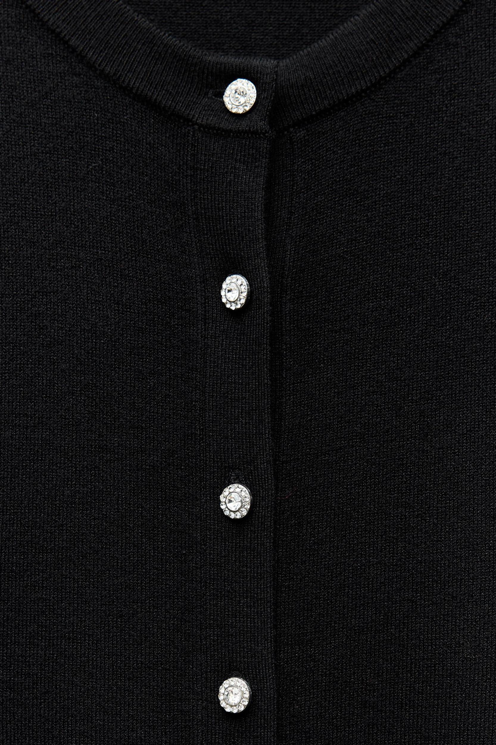 JEWEL BUTTON KNIT CARDIGAN Product Image