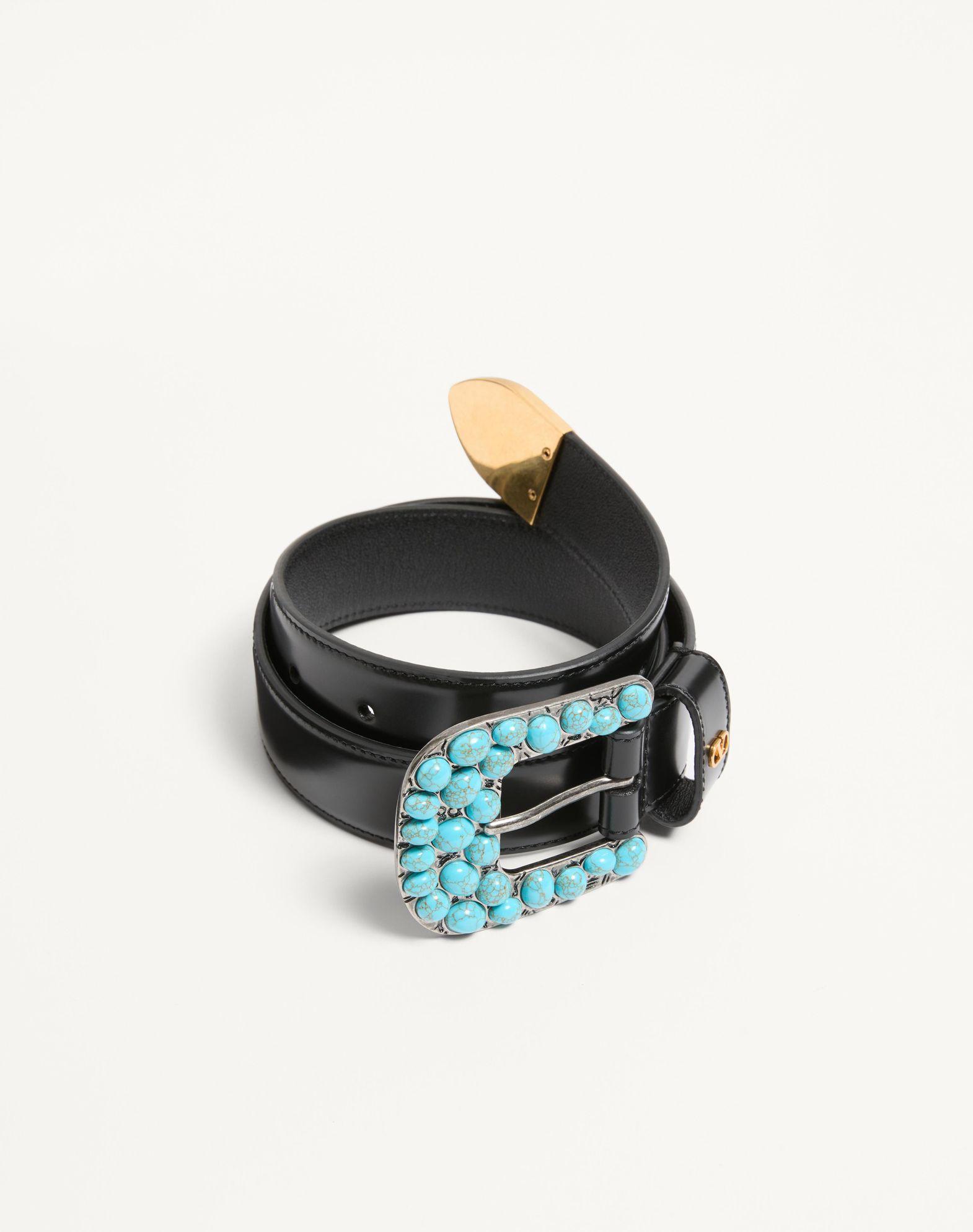 Vlogo Signature Brushed Calfskin Belt 30 Mm Product Image