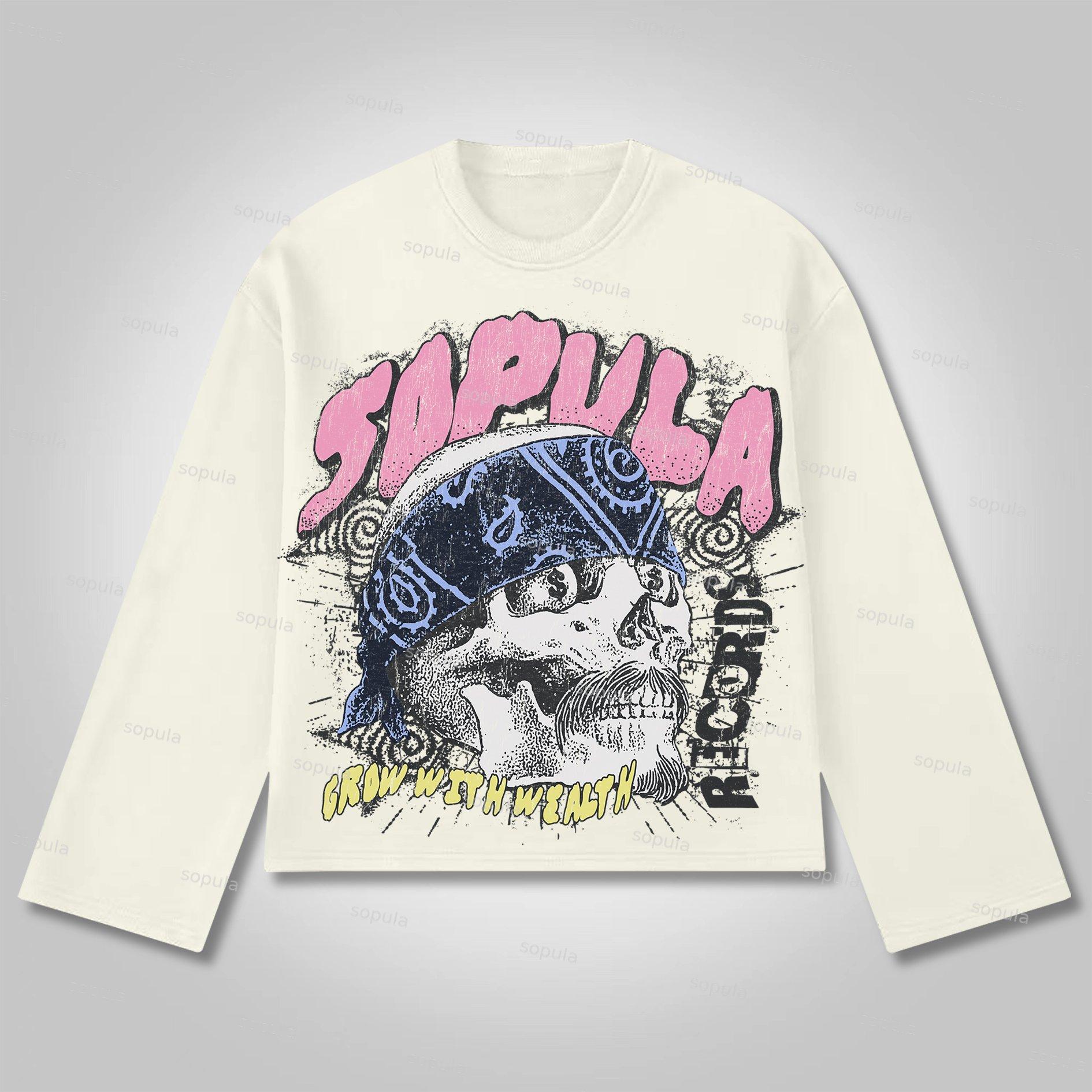 Sopula Grow With Wealth Cotton Long Sleeve T-Shirt Product Image