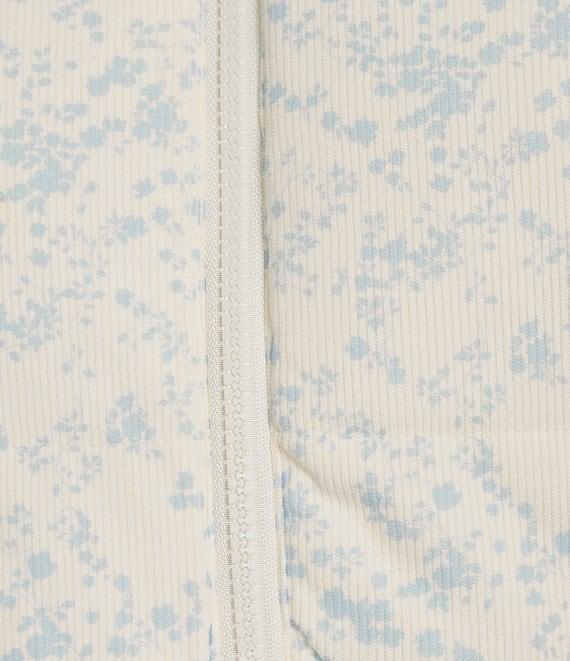 KatieJNYC Snowy Corduroy Floral Vest Product Image