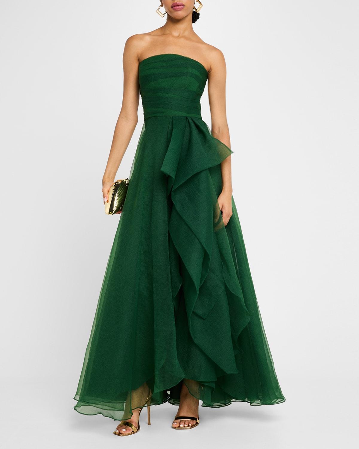 Womens Teresa Draped Tulle Gown Product Image