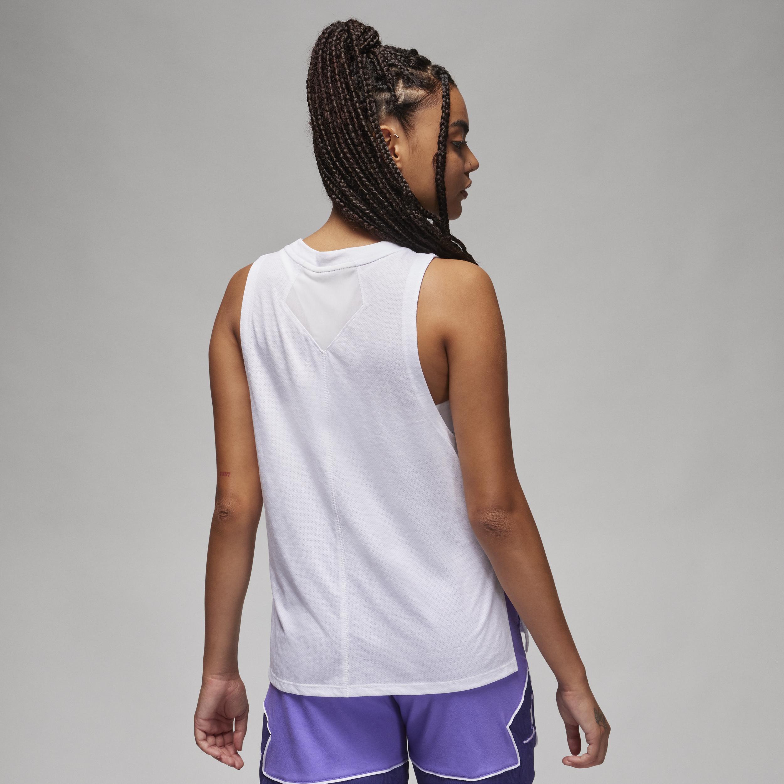 Jordan Womens Jordan Sport Diamond Tank - Womens White Product Image