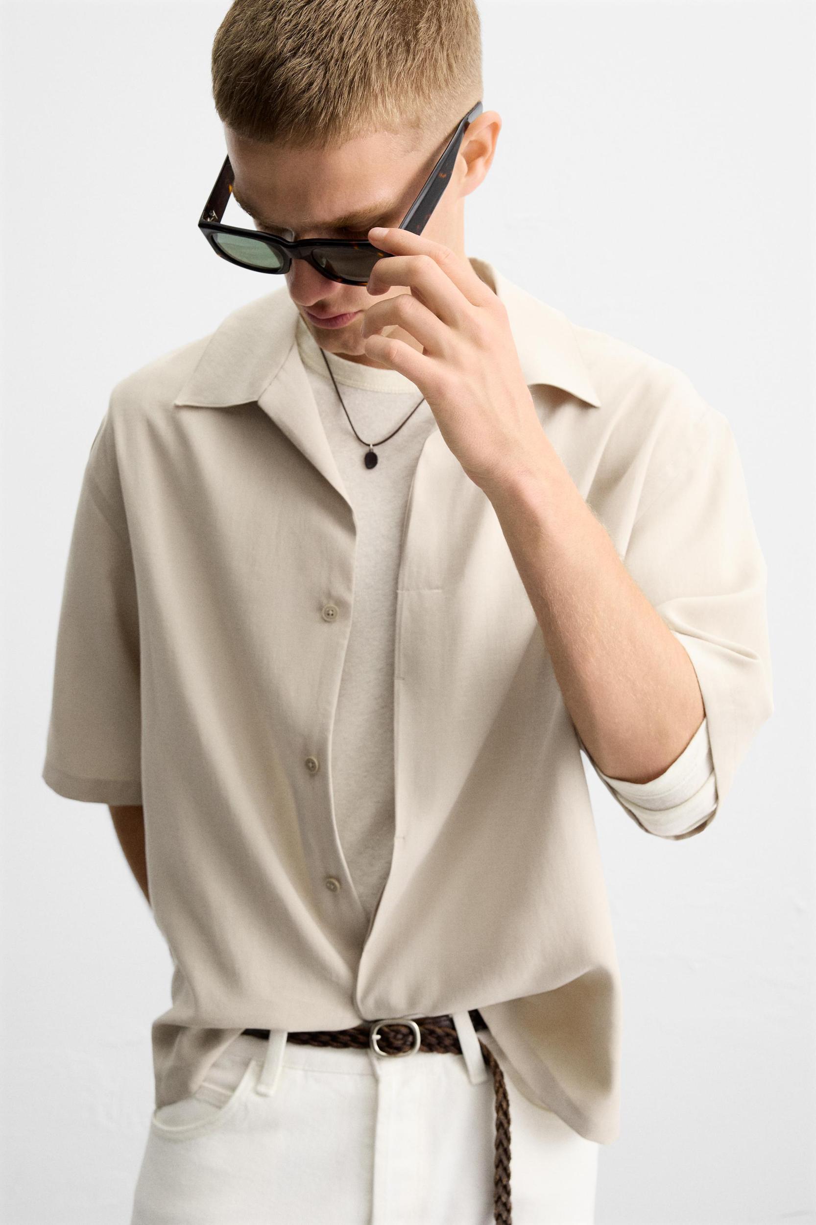 RELAXED FIT FLOWY SHIRT Product Image