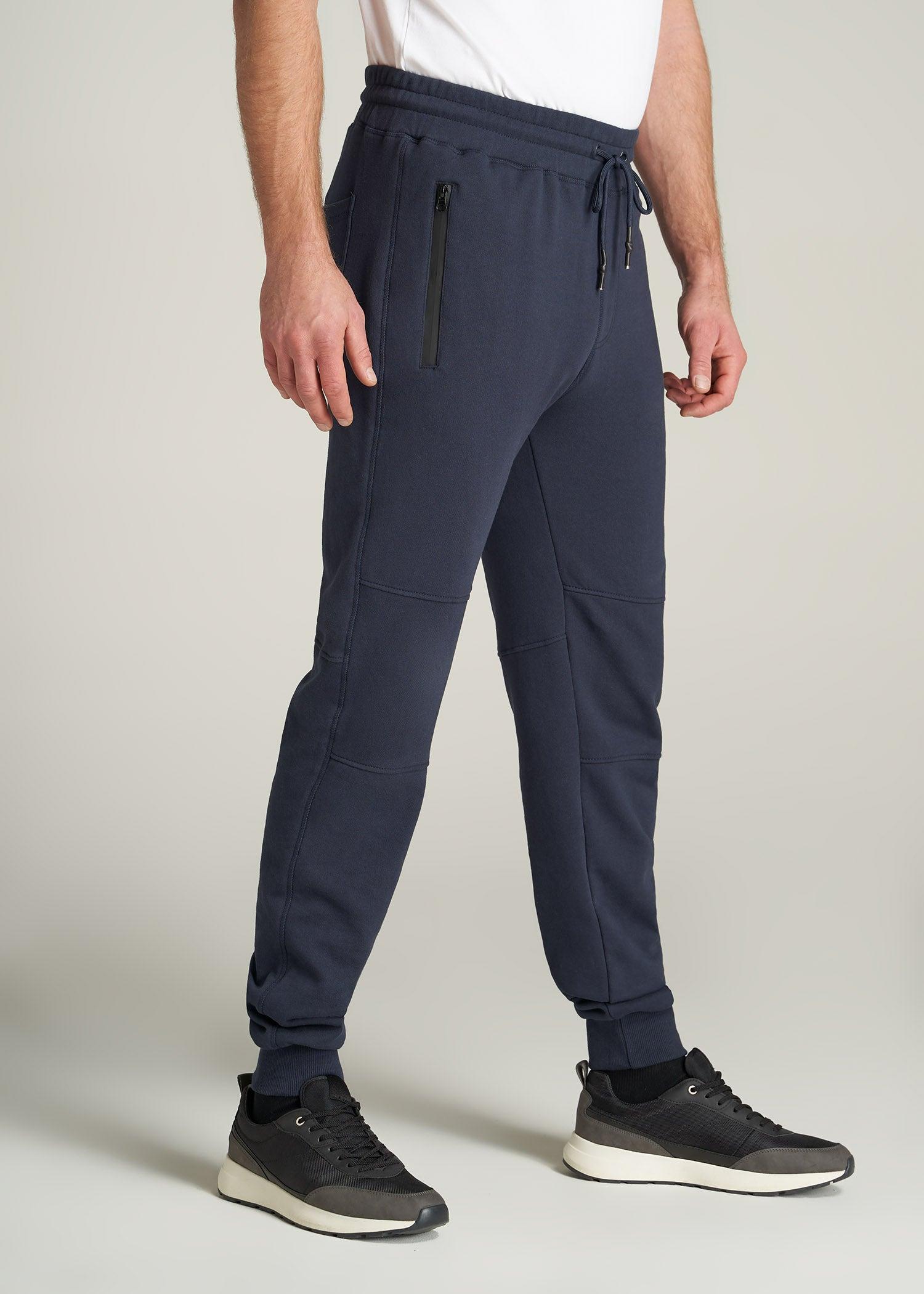 Wearever French Terry Joggers for Tall Men in Navy Male Product Image