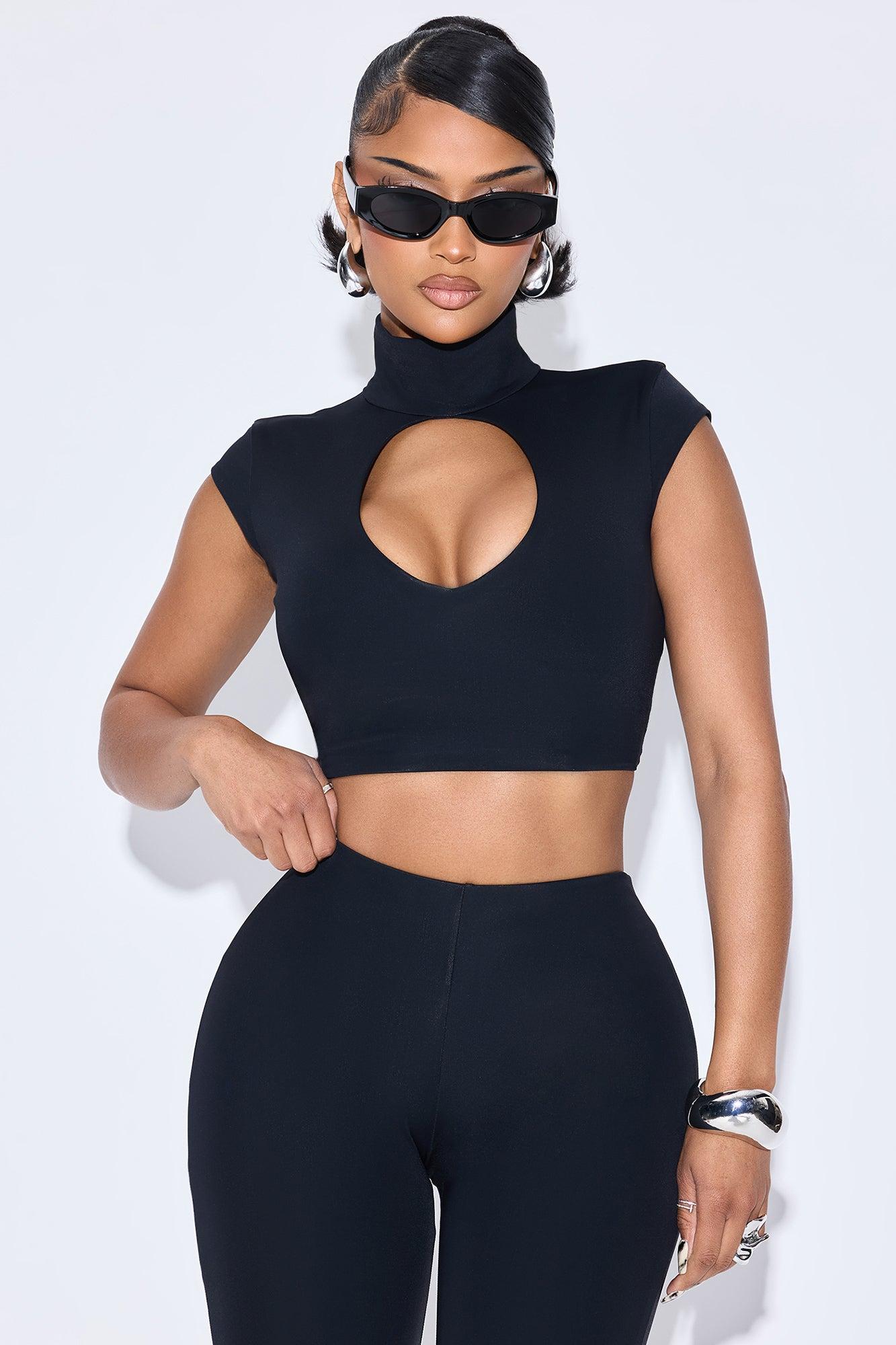 Jayla Double Lined Capri Pant Set - Chocolate Female Product Image