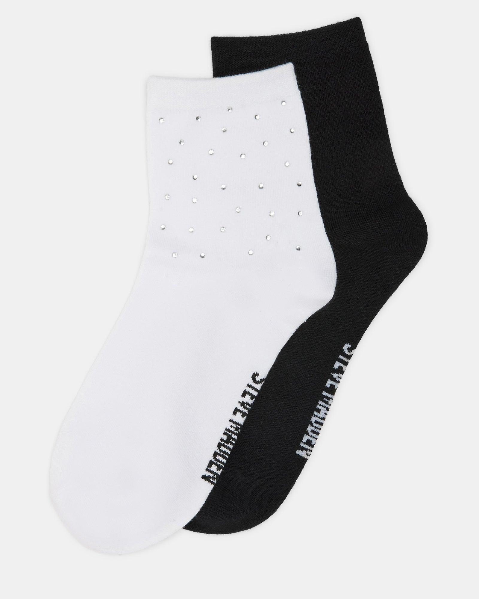 ICED SOCKS WHITE/BLACK Female Product Image
