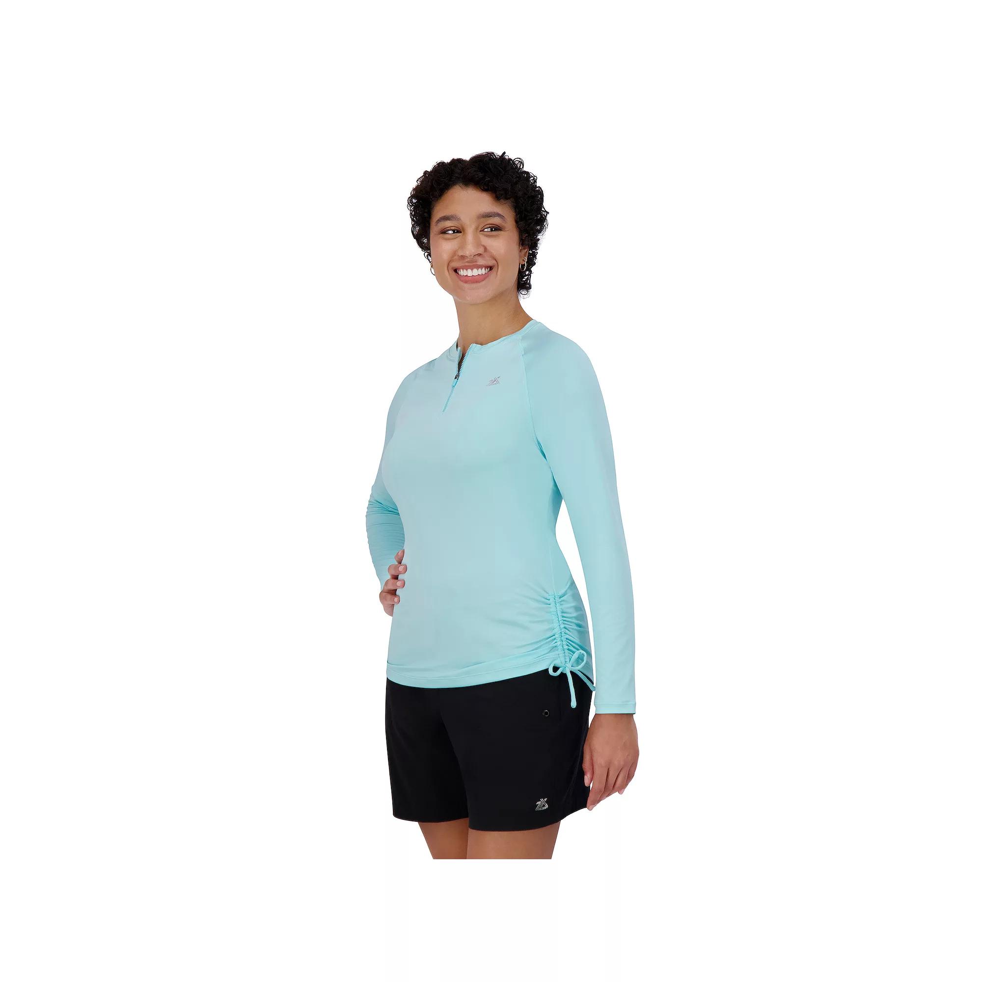 Women's ZeroXposur Sun Protection Top, Size: Large, Glacier Product Image