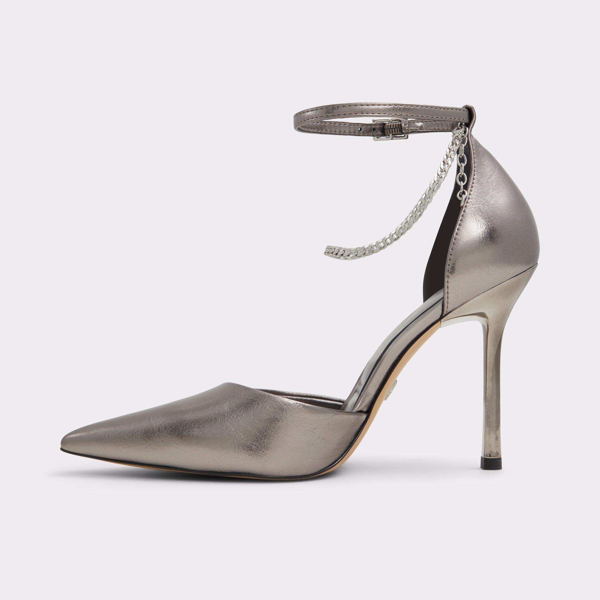 Aurelina Grey Women's Strappy Heels | ALDO US Product Image
