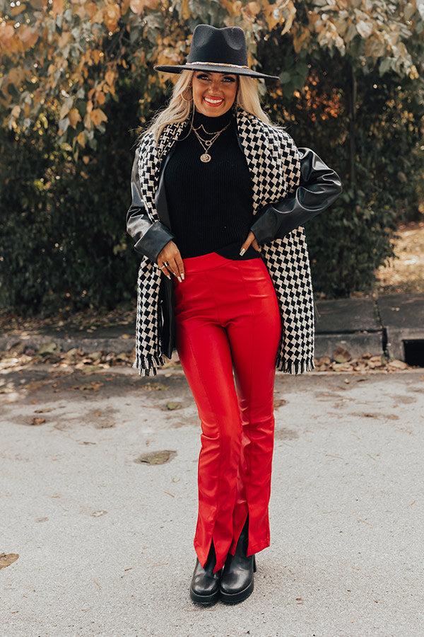 The Pip High Waist Faux Leather Pants Product Image