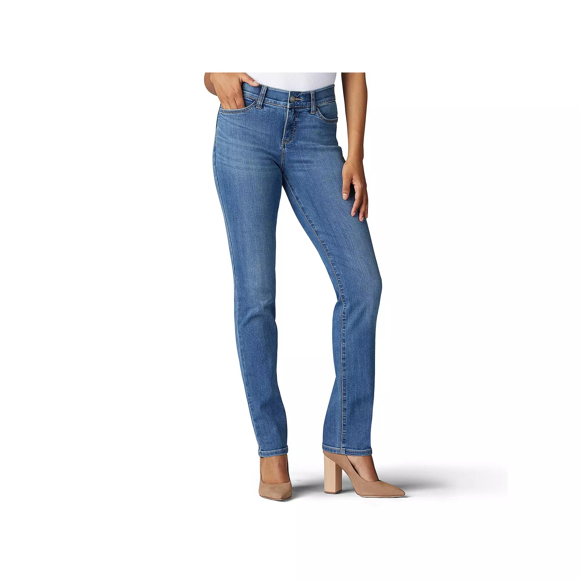 Women's Lee® Flex Motion Straight-Leg Jeans,  Product Image