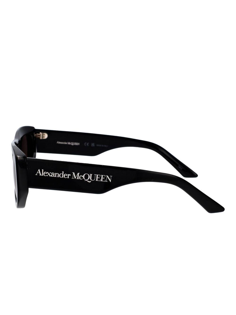 logo-print geometric-frame sunglasses Product Image
