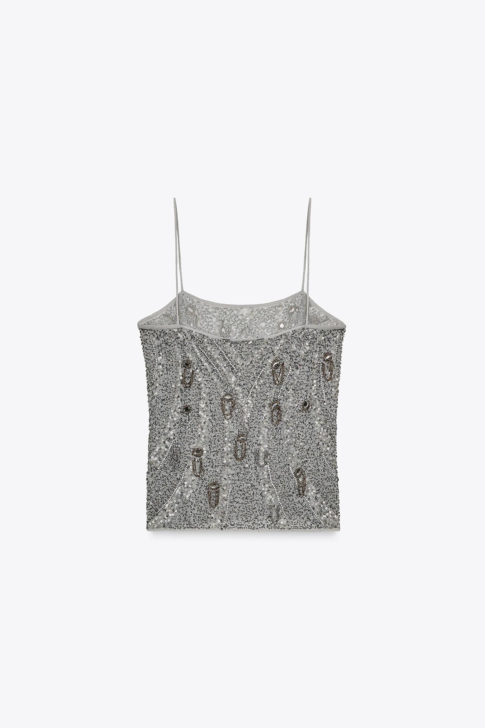 ZW COLLECTION EMBROIDERED BEADED TOP Product Image