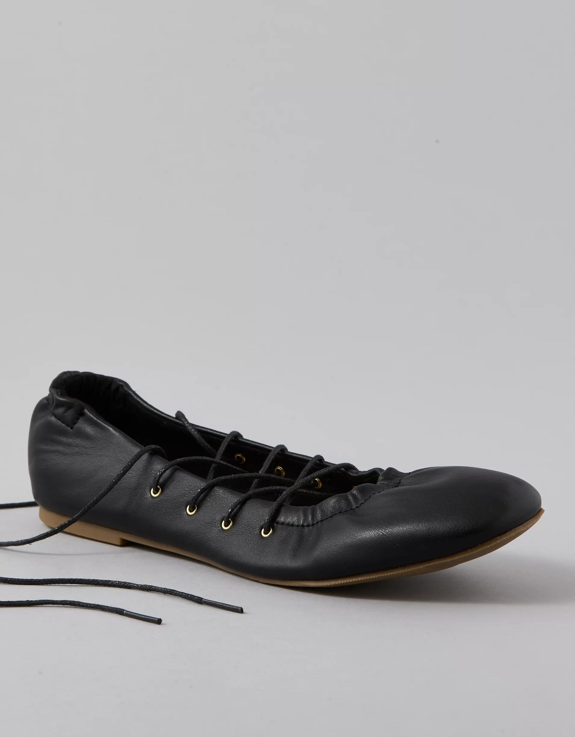 AE Lace-Up Ballet Flat Product Image