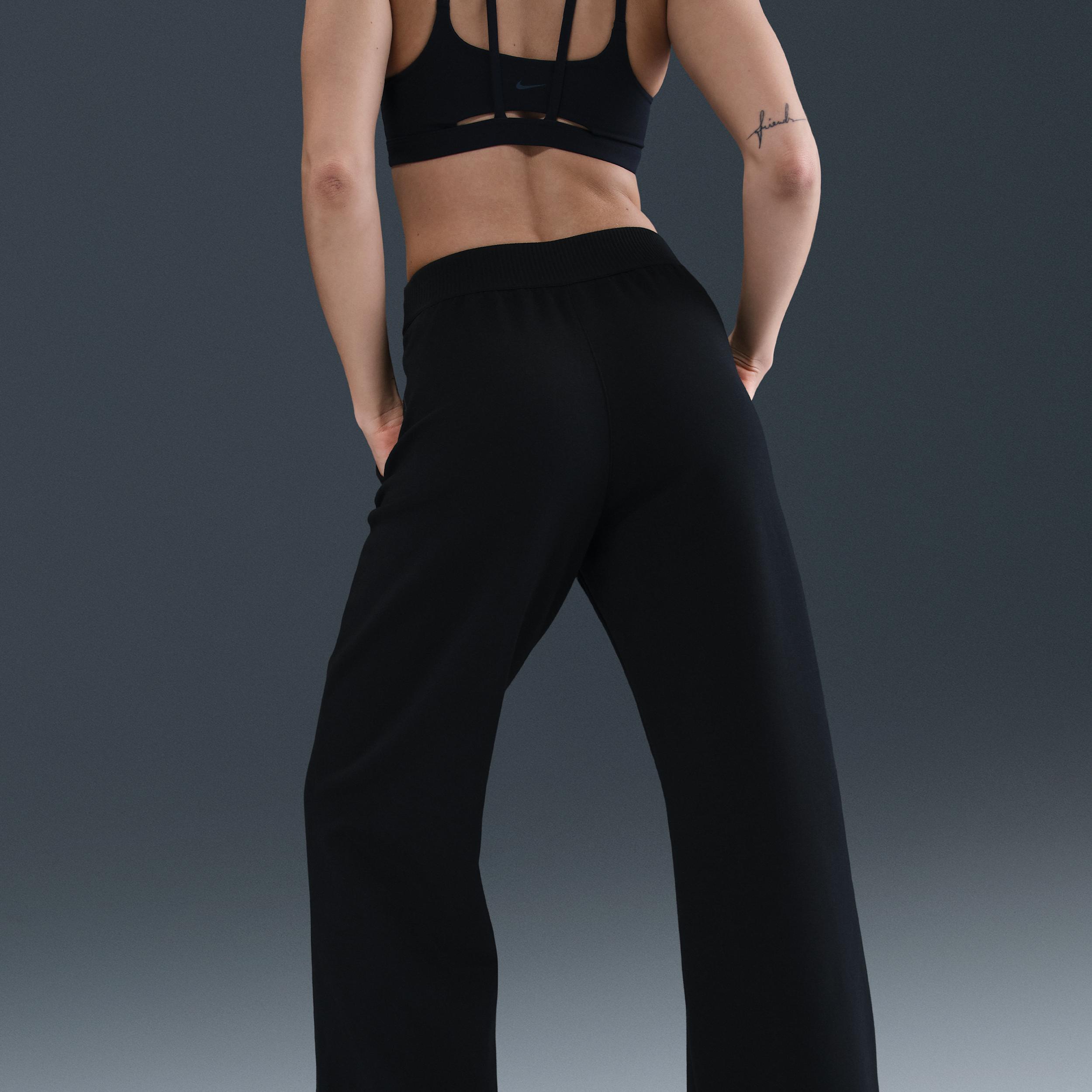 Nike Womens 24.7 ImpossiblySoft Dri-FIT High-Waisted Loose Flared Pants | HQ8607-010 Product Image