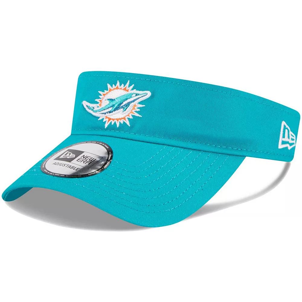 Men's New Era Aqua Miami Dolphins Main Adjustable Visor, Turquoise A Product Image