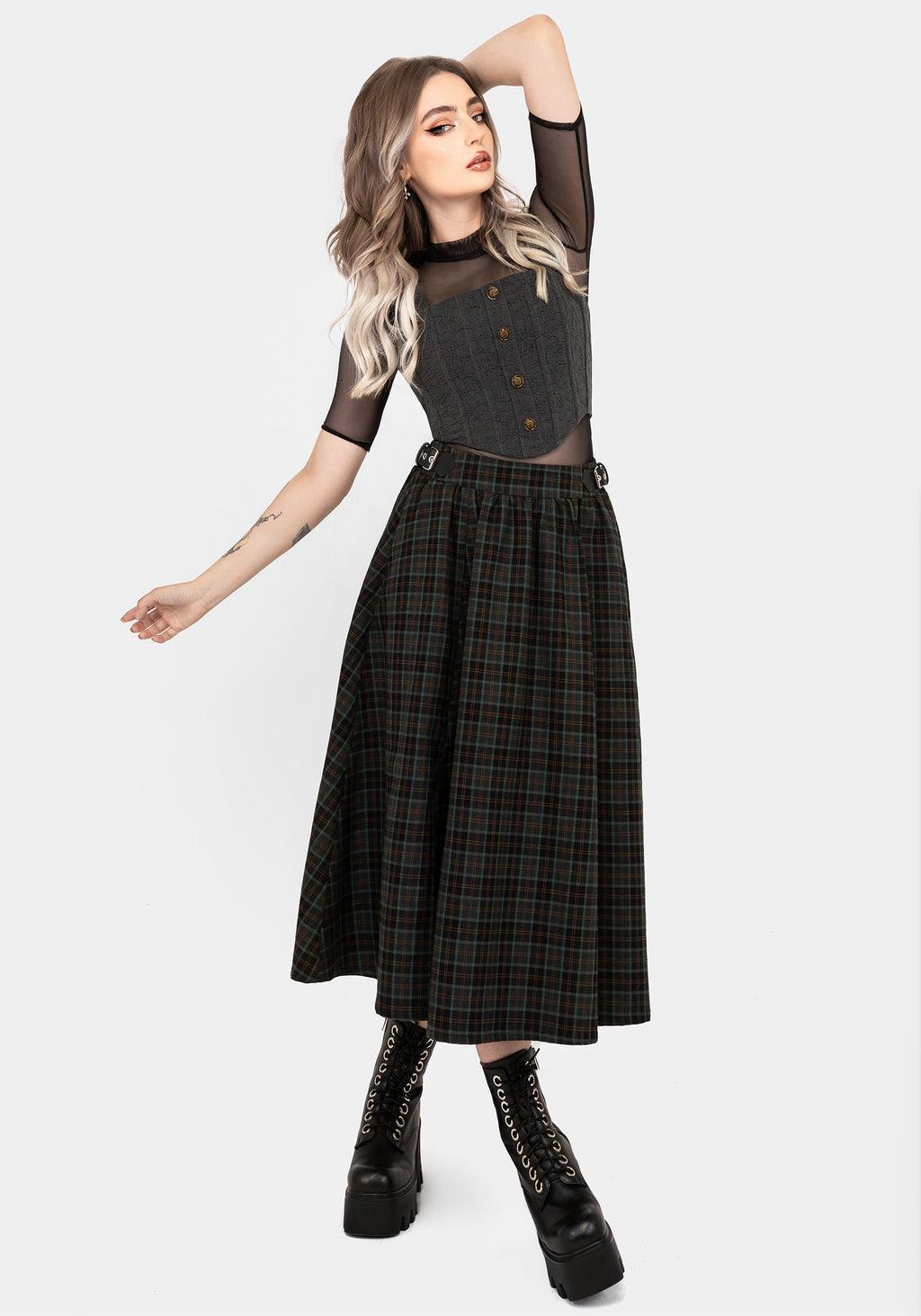 Ombra Button Front Sleeveless Corset Top Product Image