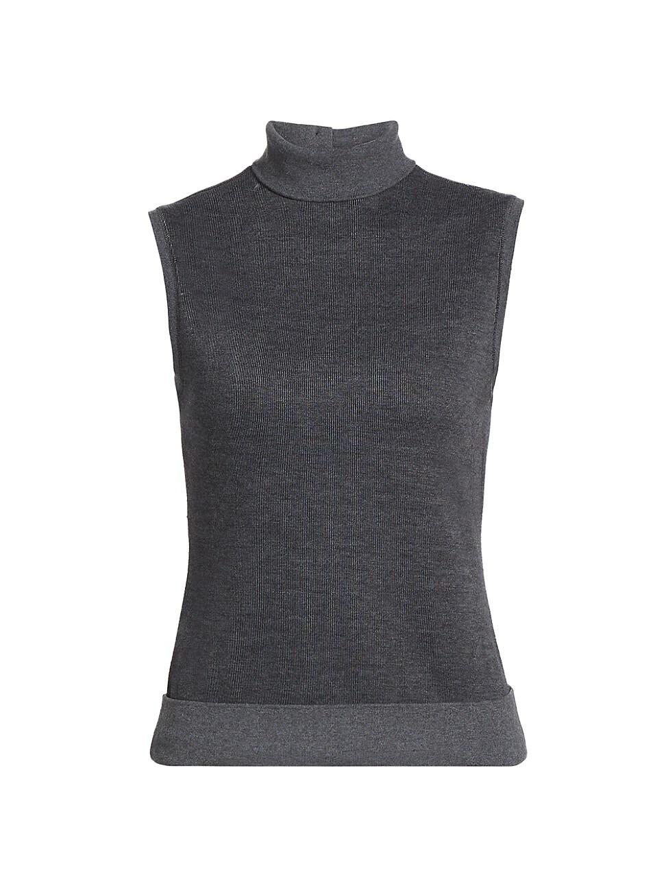 Womens Sandrine Fine-Knit Sleeveless Top Product Image