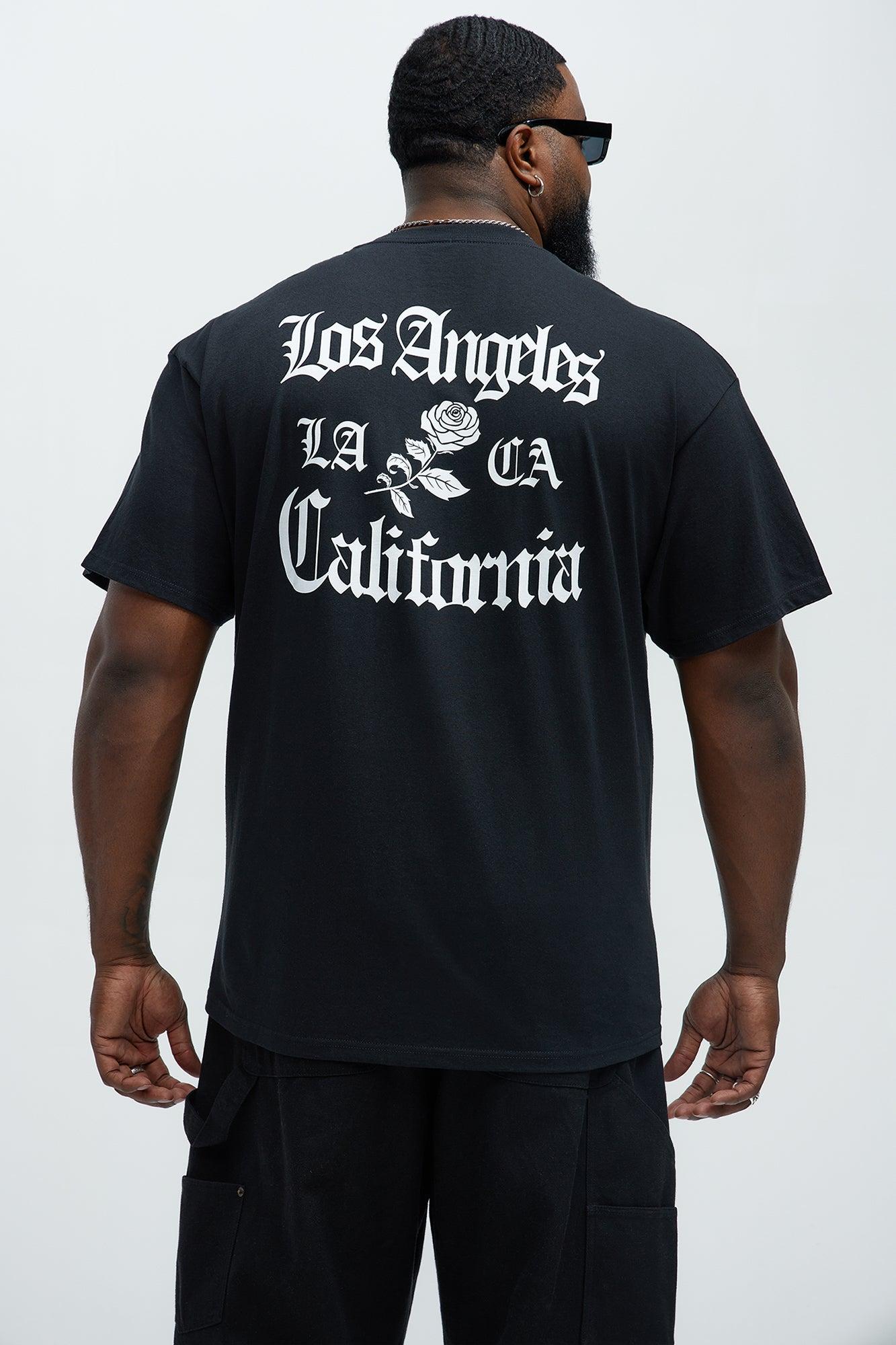 LA English Rose Short Sleeve Tee - Black Product Image