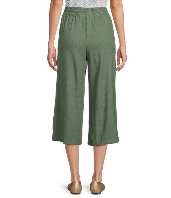 Allison Daley Linen Blend Pull-On Capri Pants Product Image