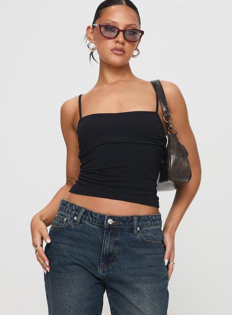 Race My Mind Top Black Product Image