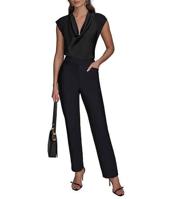 Donna Karan High Rise Straight Leg Pant Product Image