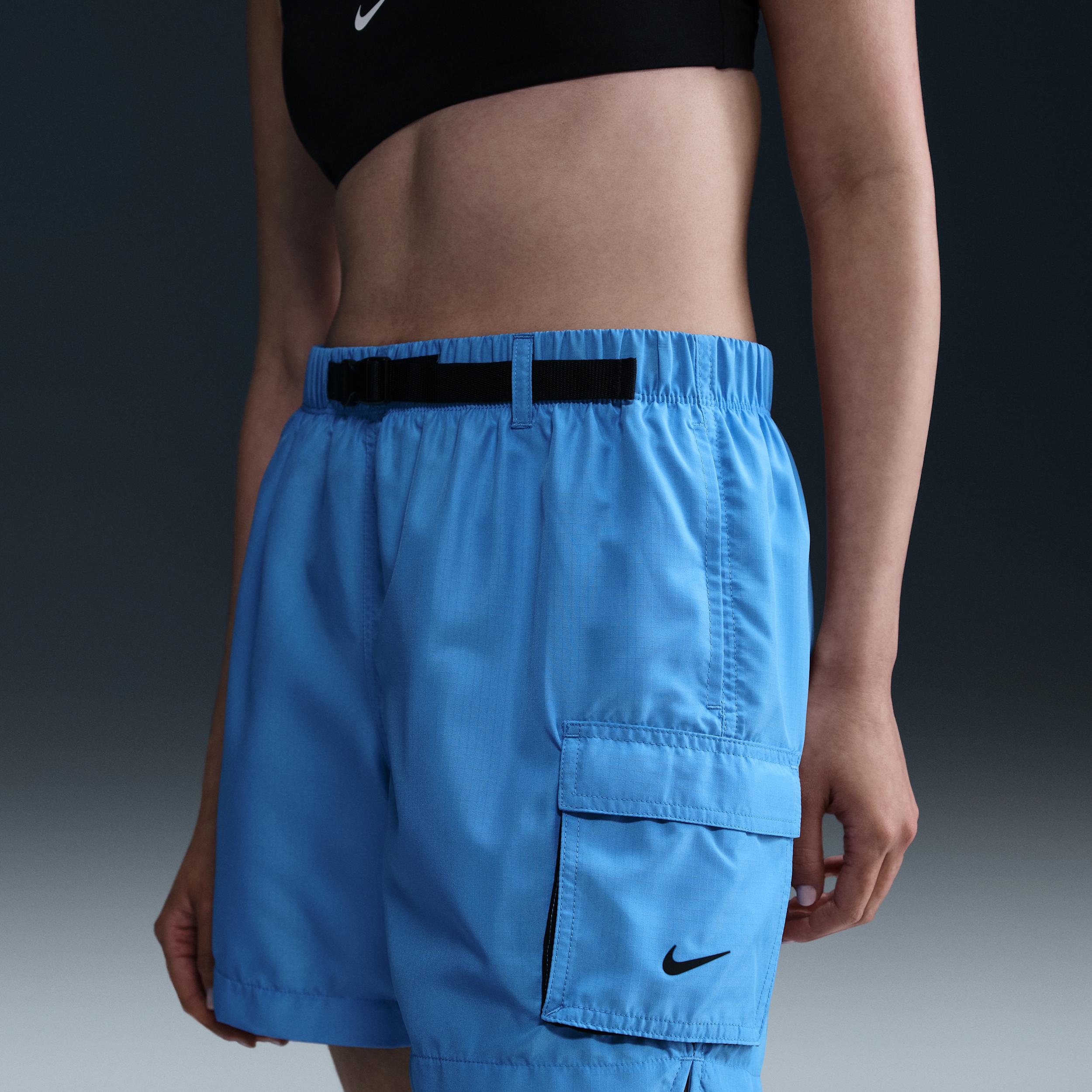 Nike Womens Swim Voyage Cover-Up Shorts | NESSF322-438 Product Image