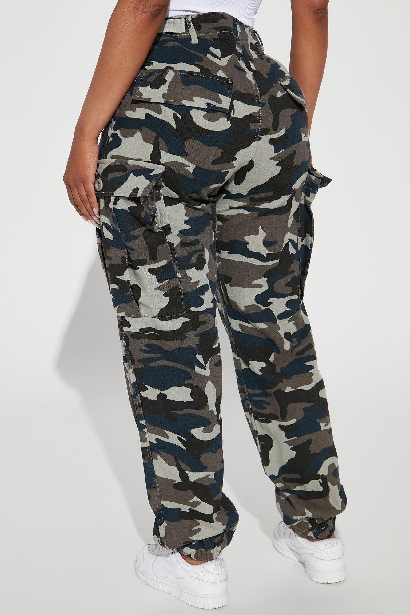 Cadet Kim Oversized Camo Pants - Navy/combo Product Image