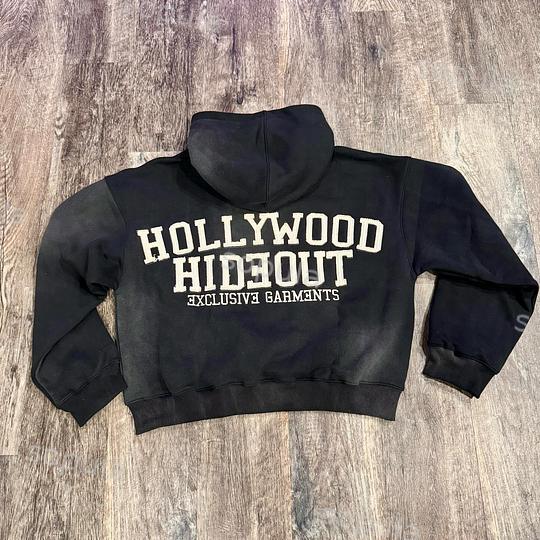 Vintage Fraternal Double Cross Graphic Acid Washed Oversized Hoodie Product Image