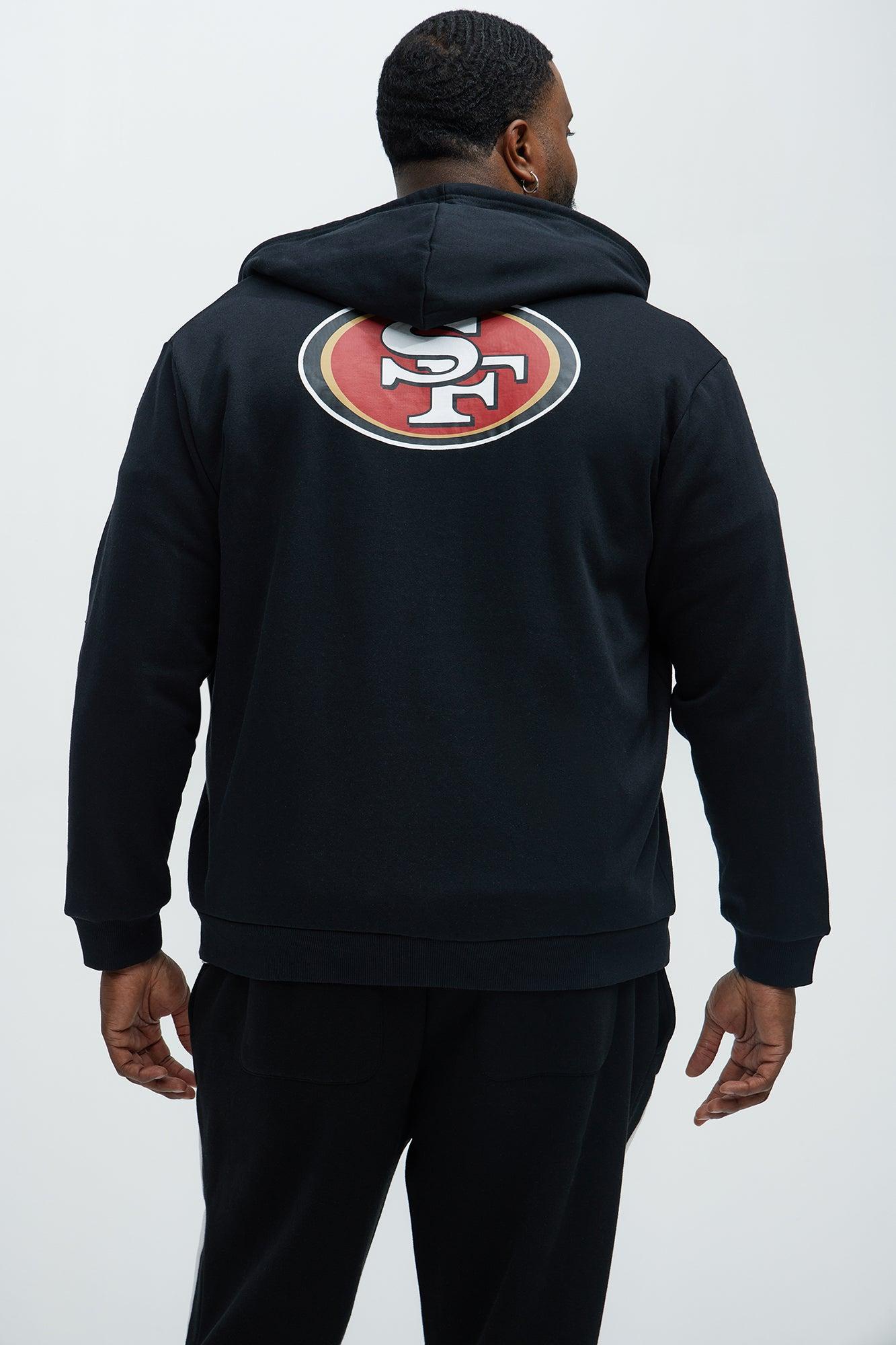 49ers Bold Zipp Hoodie - Black Product Image