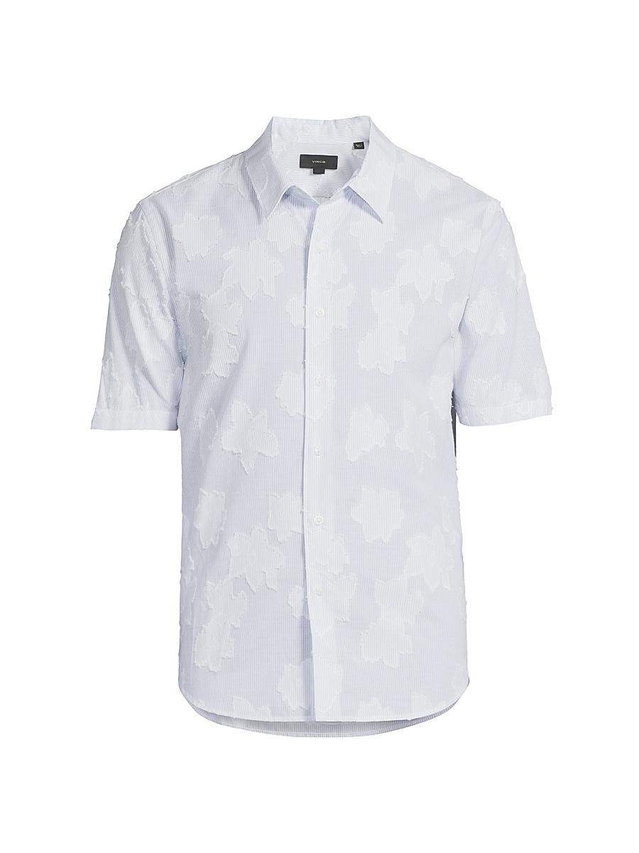 Mens Fil Coup Cotton Short-Sleeve Button-Front Shirt Vince Product Image