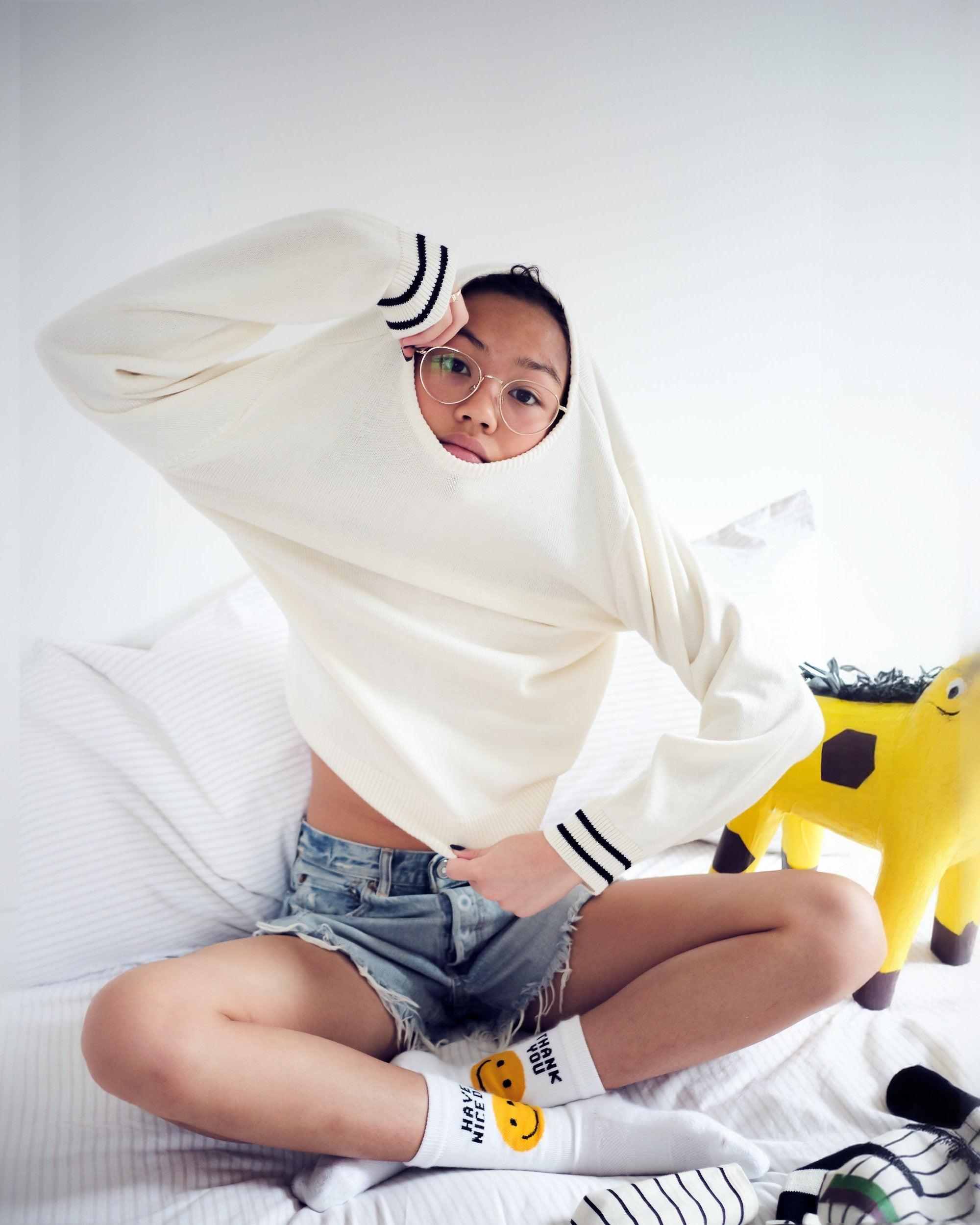 The Women's Take Out Sock - White Female Product Image