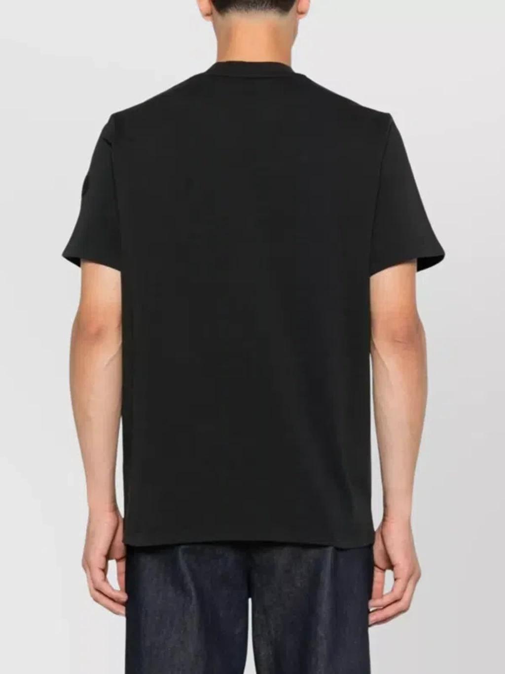 MONCLER Graphic Mountain Print Short Sleeve T-shirt In Black Product Image