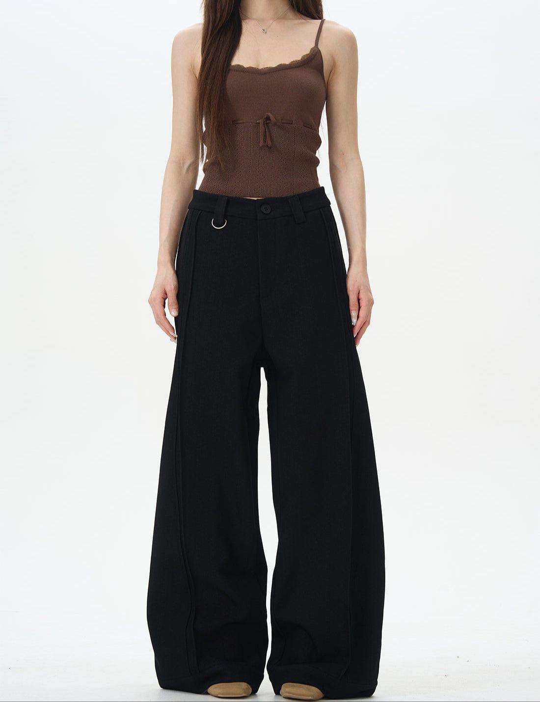 RT No. 12421 DRAPE CASUAL STRAIGHT PANTS Product Image