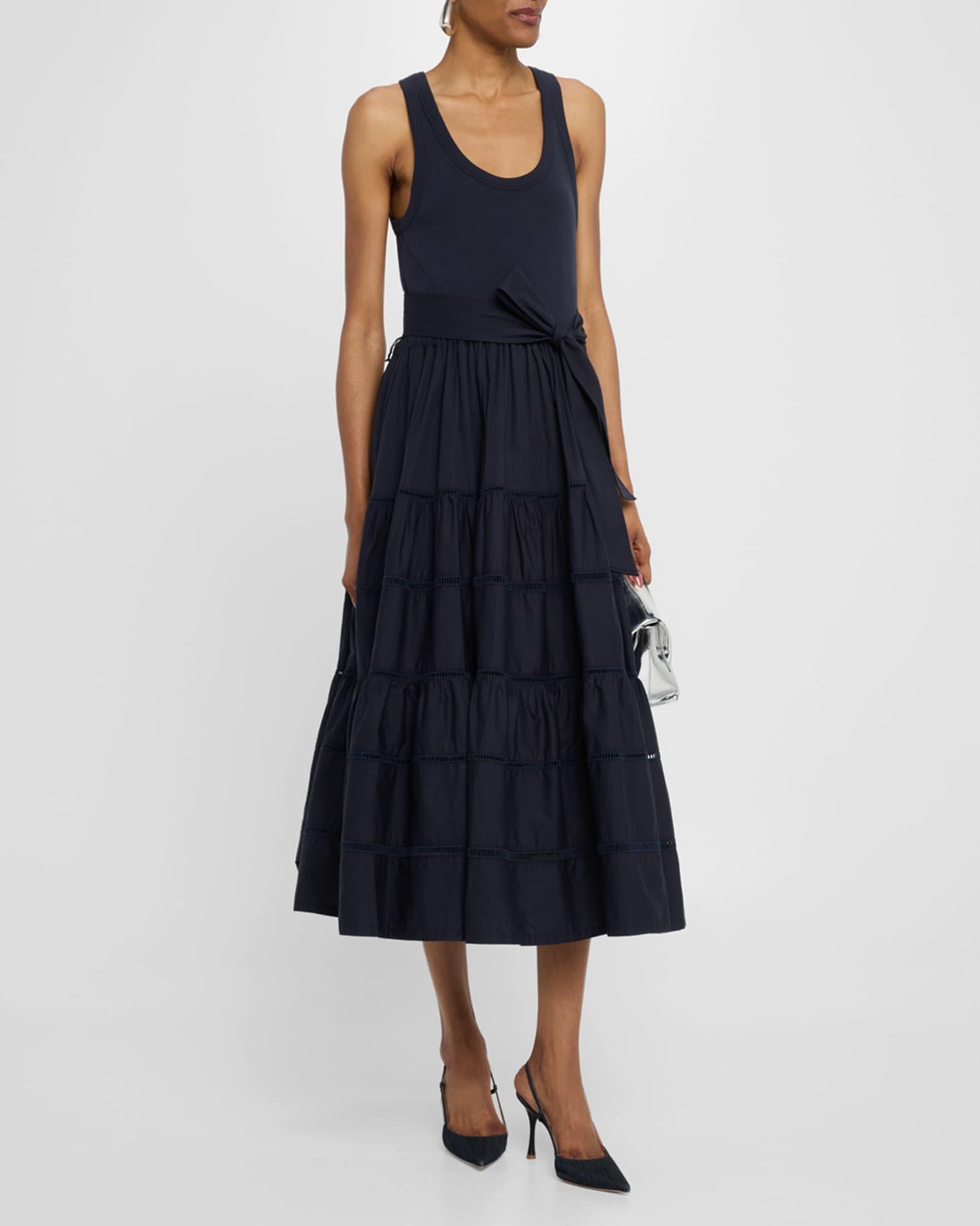 Zuri Tiered Sleeveless Midi Dress  Product Image
