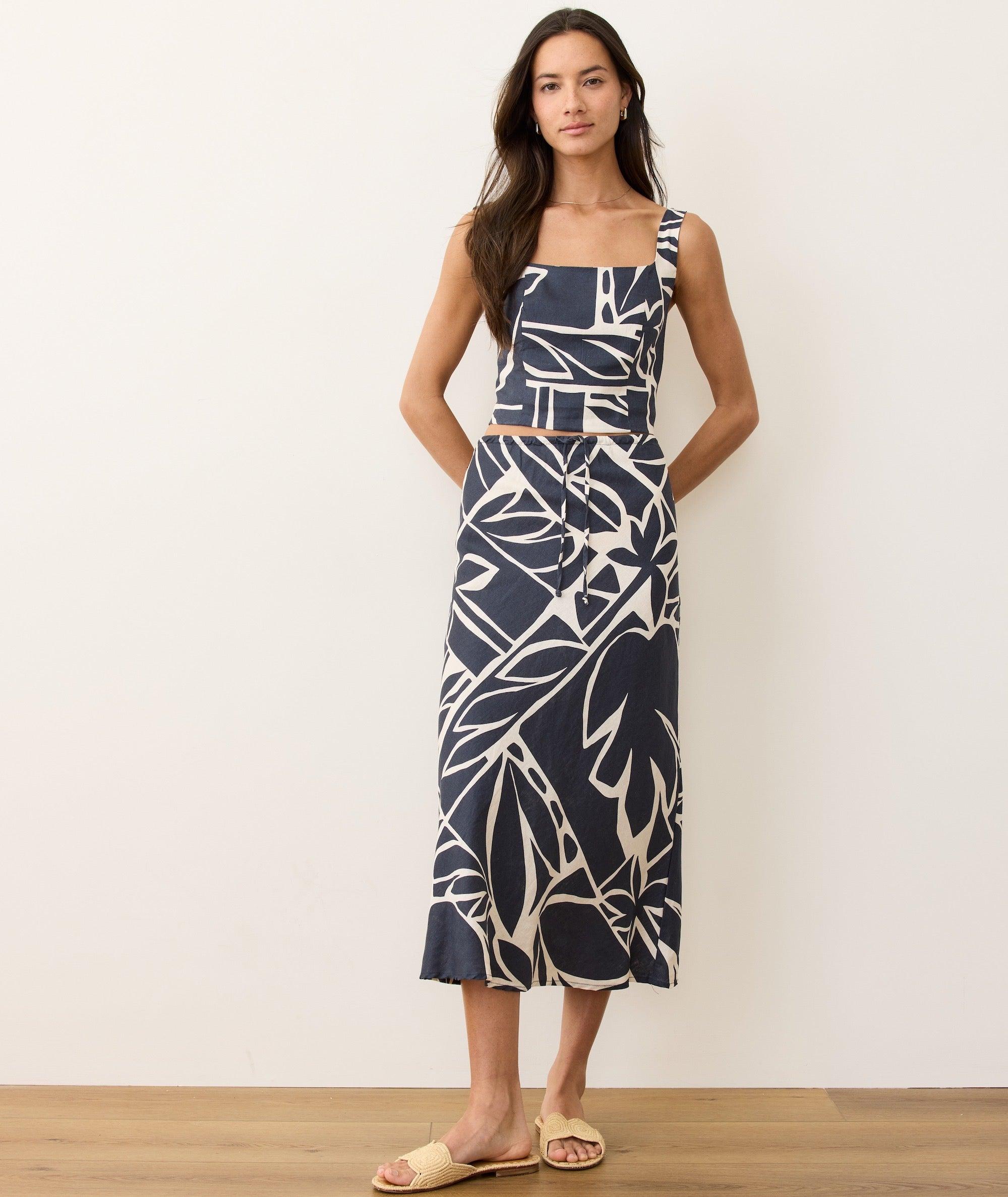 Avery Hemp Midi Skirt Product Image