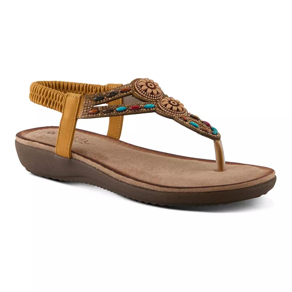 Patrizia Slide Tymeo Women's Flat Sandals, Size: 37, Yellow Product Image