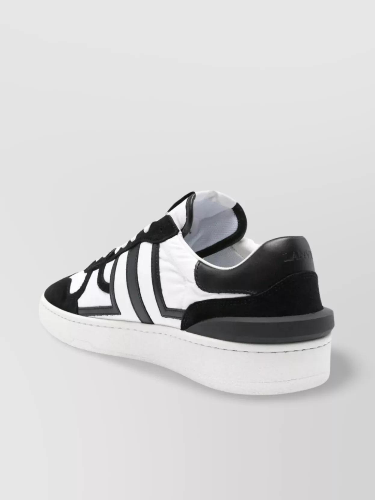 White & Black Clay Mesh Sneakers Product Image