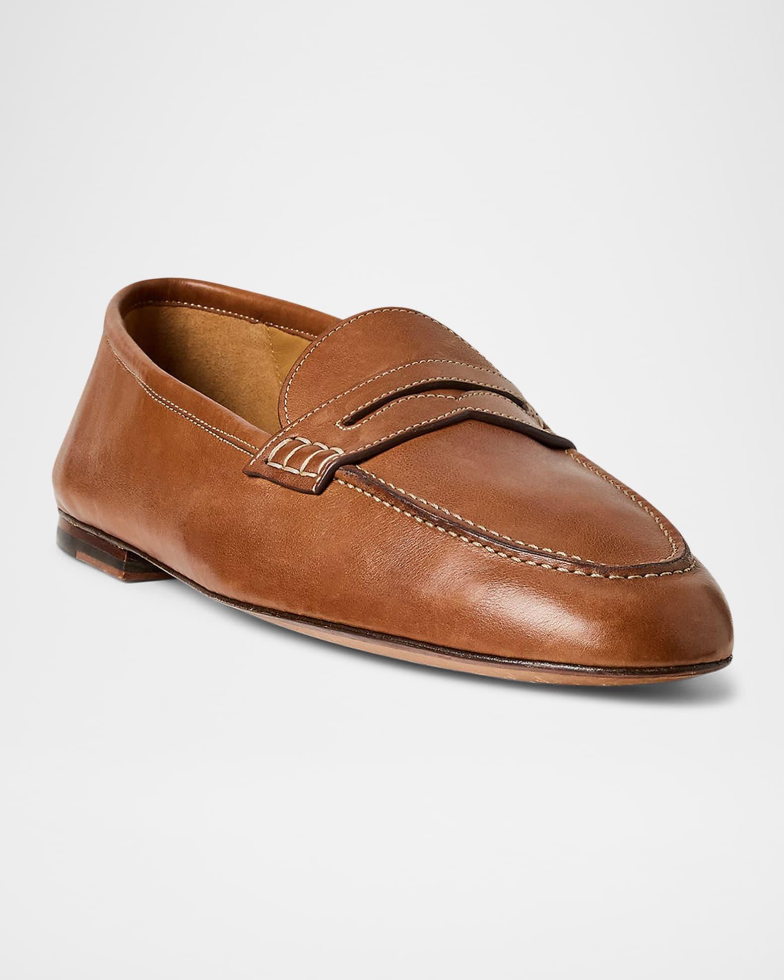 Mens Collins Leather Penny Loafers Product Image